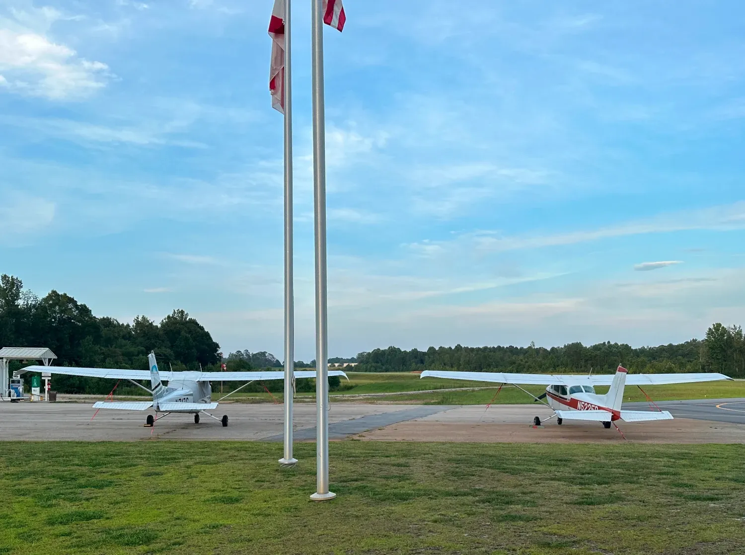 Aircraft on tarmac with owner