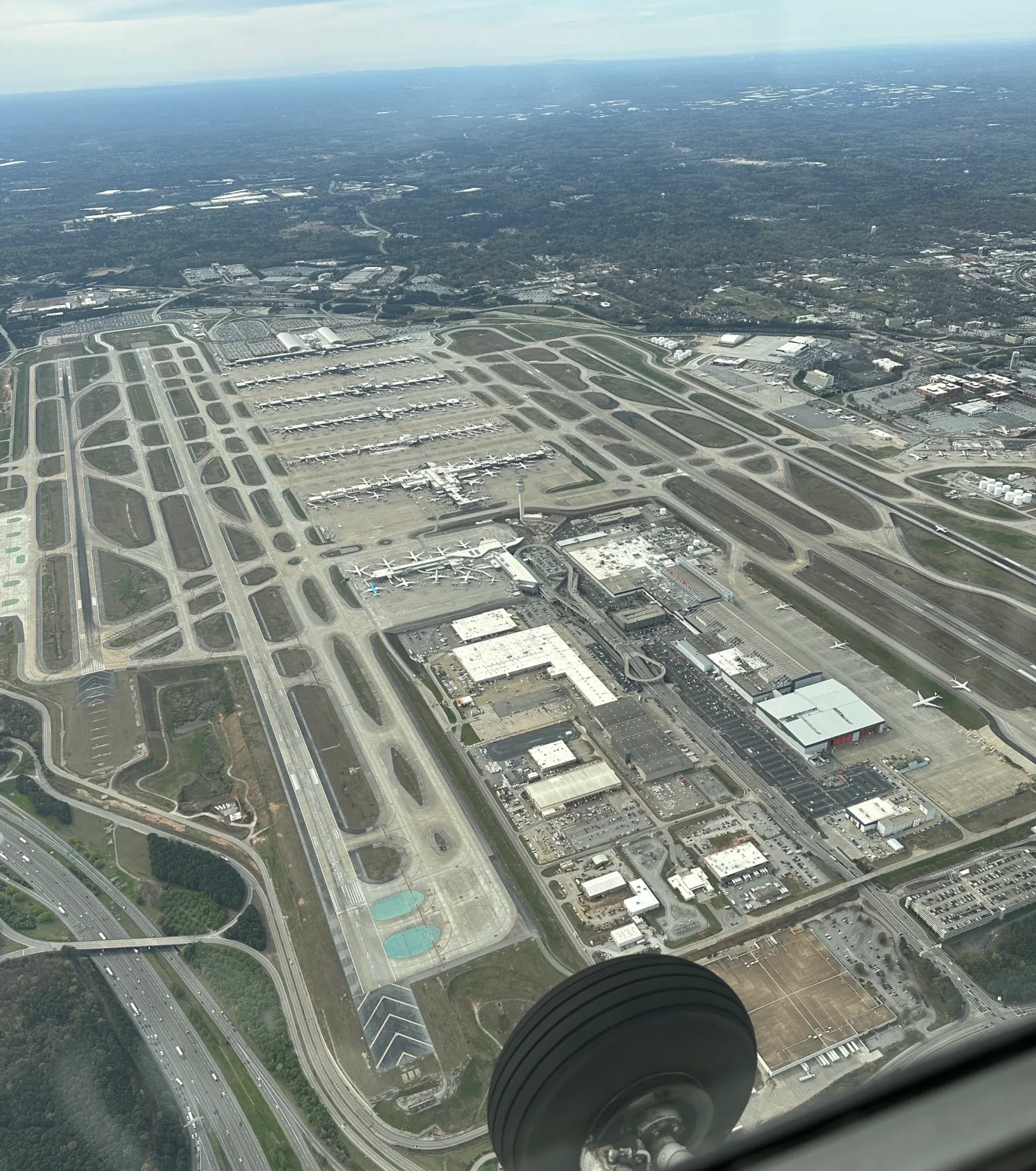 flying cessna over clouds Atlanta, Georgia